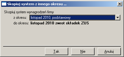 Zak�adamy nowy okres p�acowy